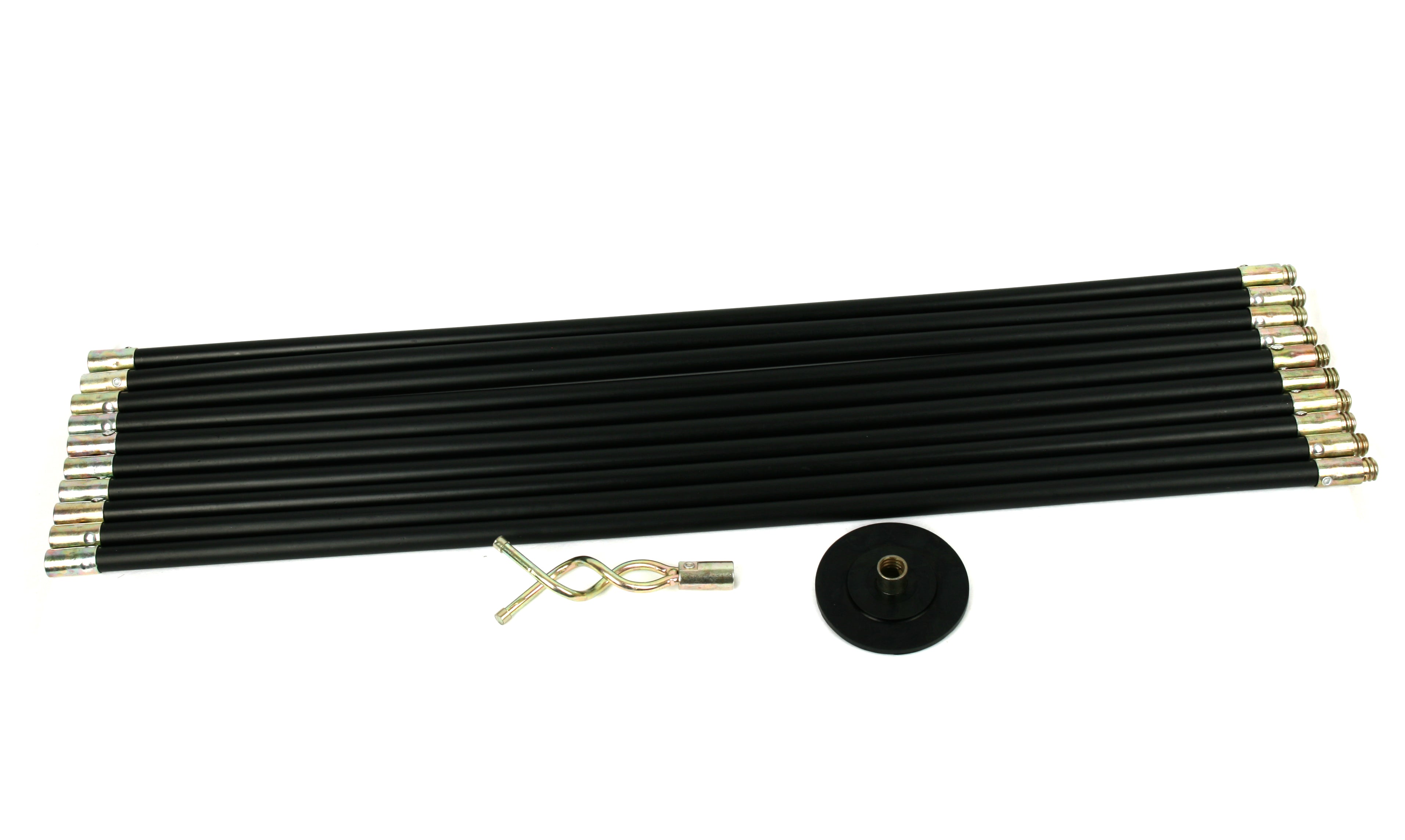 Drain Cleaner 10 Rod Zinc Alloy Plunger Flexible Connector Carry Bag Universal