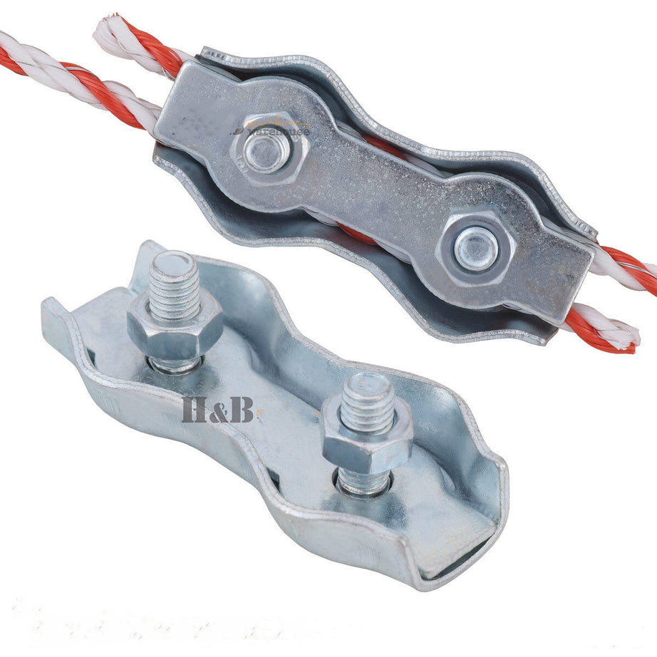 10 Electric Fence Poly Wire Joiner PolyWire Rope Braid Connector